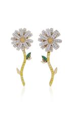 Anabela Chan 18k Gold And Rhodium Vermeil Daisy Multi-stone Earrings