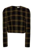 Semsem Cairo Check Cropped Top