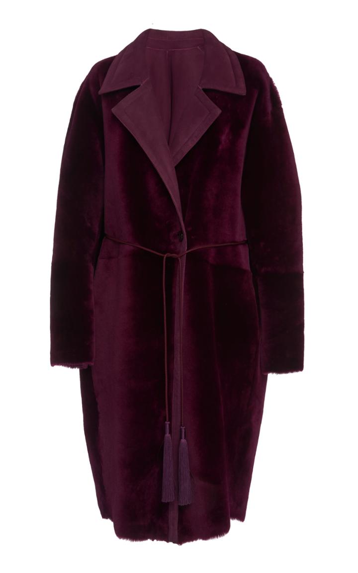 Cushnie Reversible Shearling Midi Coat