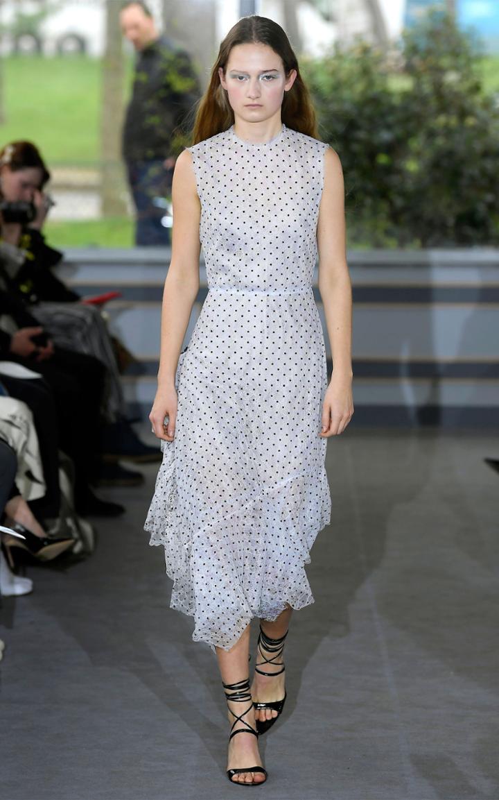 Anas Jourden Duo Lace Midi Dress