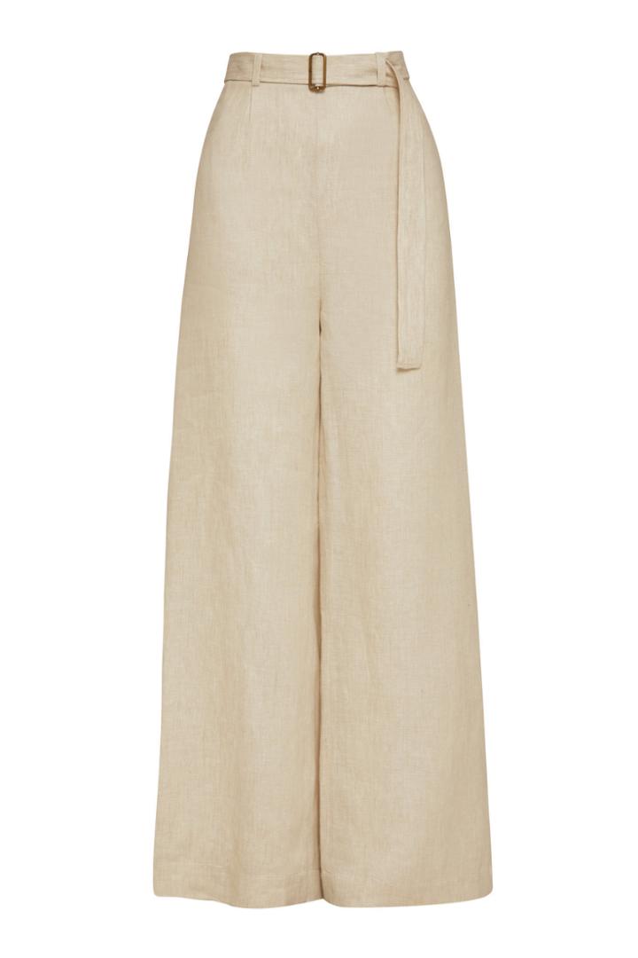 Moda Operandi Bondi Born Utility High-rise Linen Wide-leg Pants Size: S