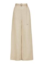 Moda Operandi Bondi Born Utility High-rise Linen Wide-leg Pants Size: S