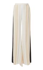 Zeus + Dione Alcyone Textured Silk Flared Leg Pant