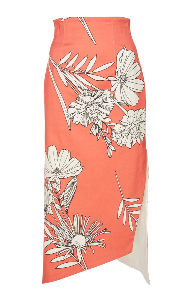 Silvia Tcherassi Gimme Printed Cotton Blend Skirt