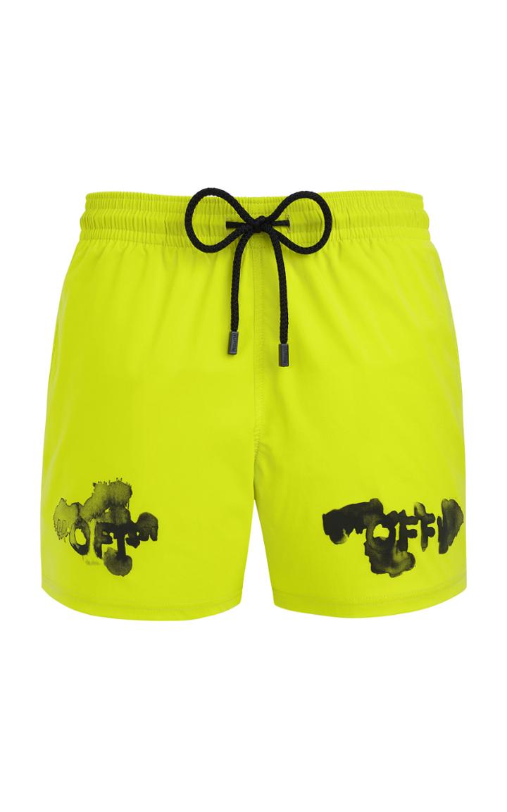 Moda Operandi Off-white C/o Virgil Abloh +vilebrequin Printed Shell Swim Shorts Size
