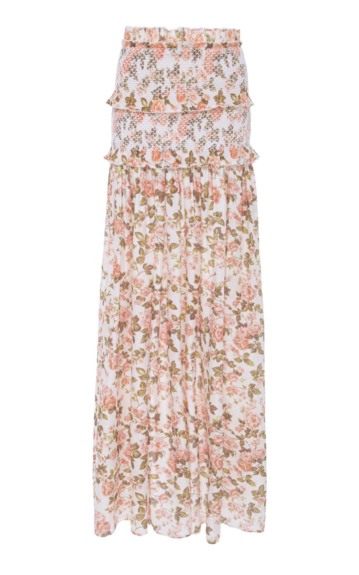 Zimmermann Sunny Smocked Full Skirt