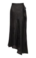 Lake Studio Black Floral Brocade Skirt