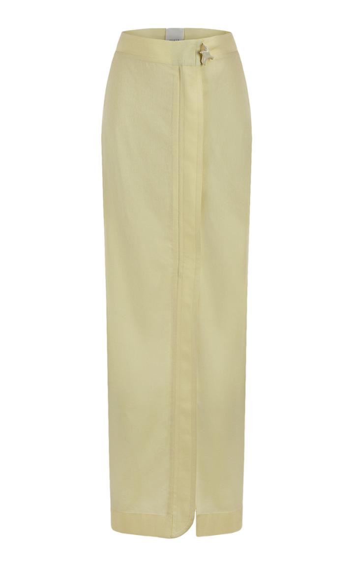 Moda Operandi Bevza Linen Midi Skirt