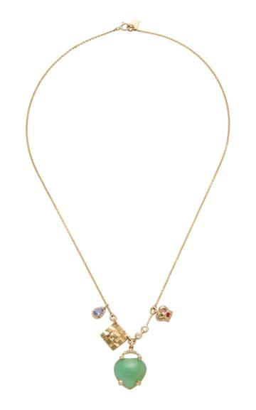 Scosha Lucky Charms 14k Gold And Multi-stone Necklace