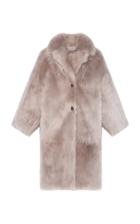 Pologeorgis The Ellipse Taupe Fur Coat