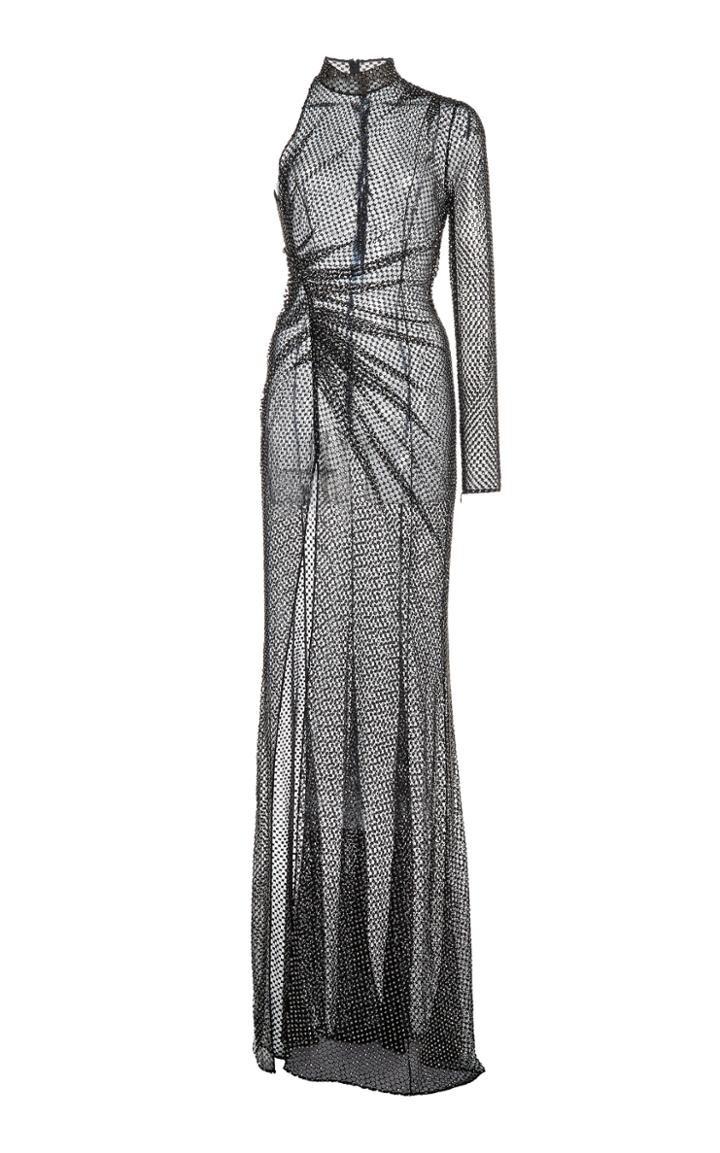 Moda Operandi Ralph & Russo Net Guipure One-sleeve Evening Gown