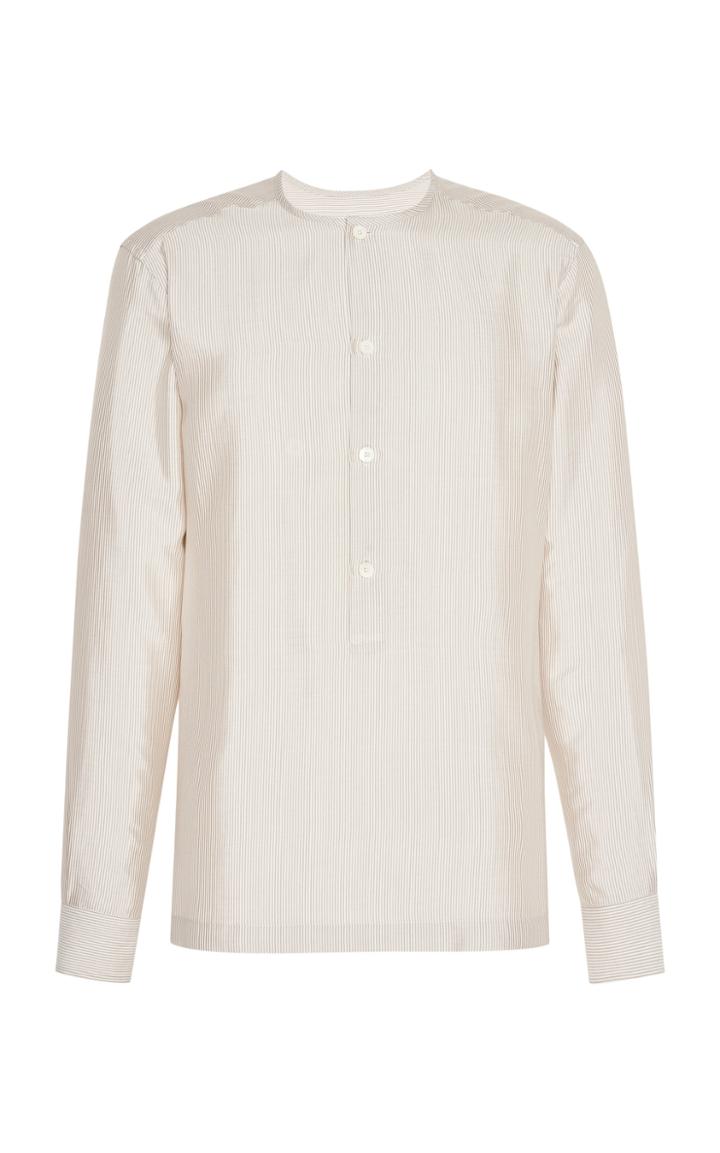 Ermenegildo Zegna Striped Silk Shirt