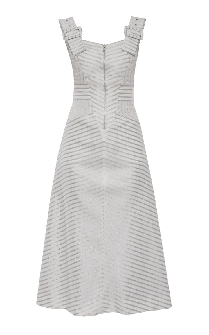 Anna October Front Zip Jacquard Dress