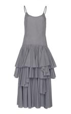 Pascal Millet Oxford Striped Flounce Dress