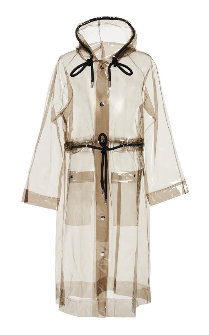 Proenza Schouler White Label Transparent Hooded Raincoat