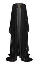 Dundas Silk Georgette Caftan With Gold Trim