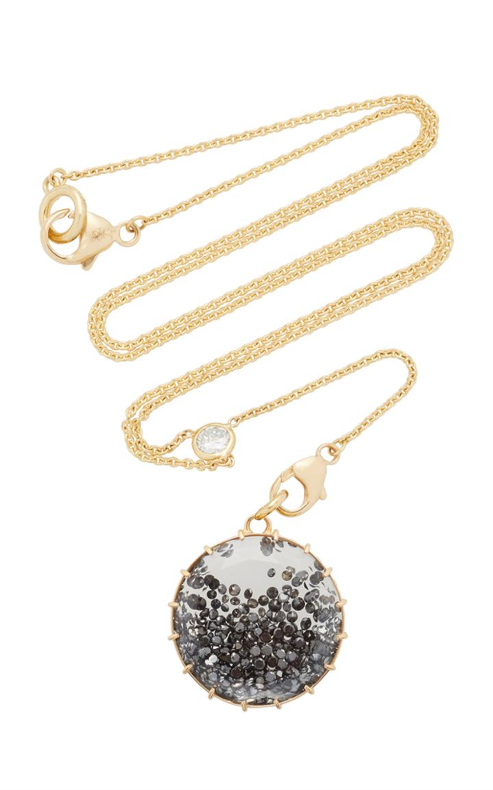 Renee Lewis Black Diamond Shake Necklace On Y Chain