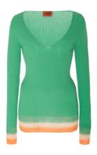 Missoni Ribbed Stretch Long Sleeve Top