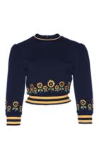Rahul Mishra Sunflower Crop Top