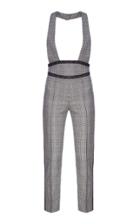 Flow The Label Plaid Wool Suspender Pants