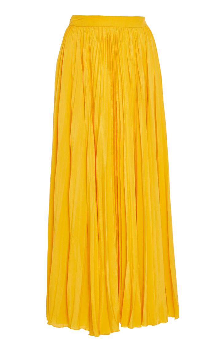 Huishan Zhang Mariela Pleated Midi Skirt