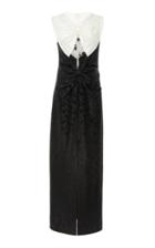 Givenchy Bow-embellished Lace-paneled Floral-brocade Gown Size: 36