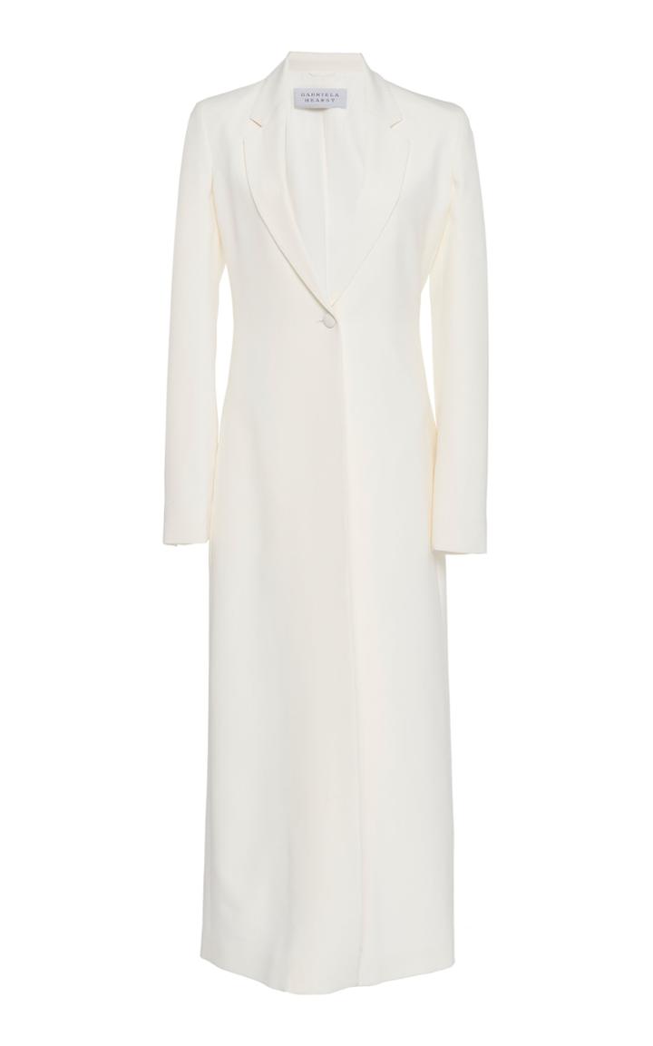 Gabriela Hearst Nikita Silk And Wool Blend Longline Coat