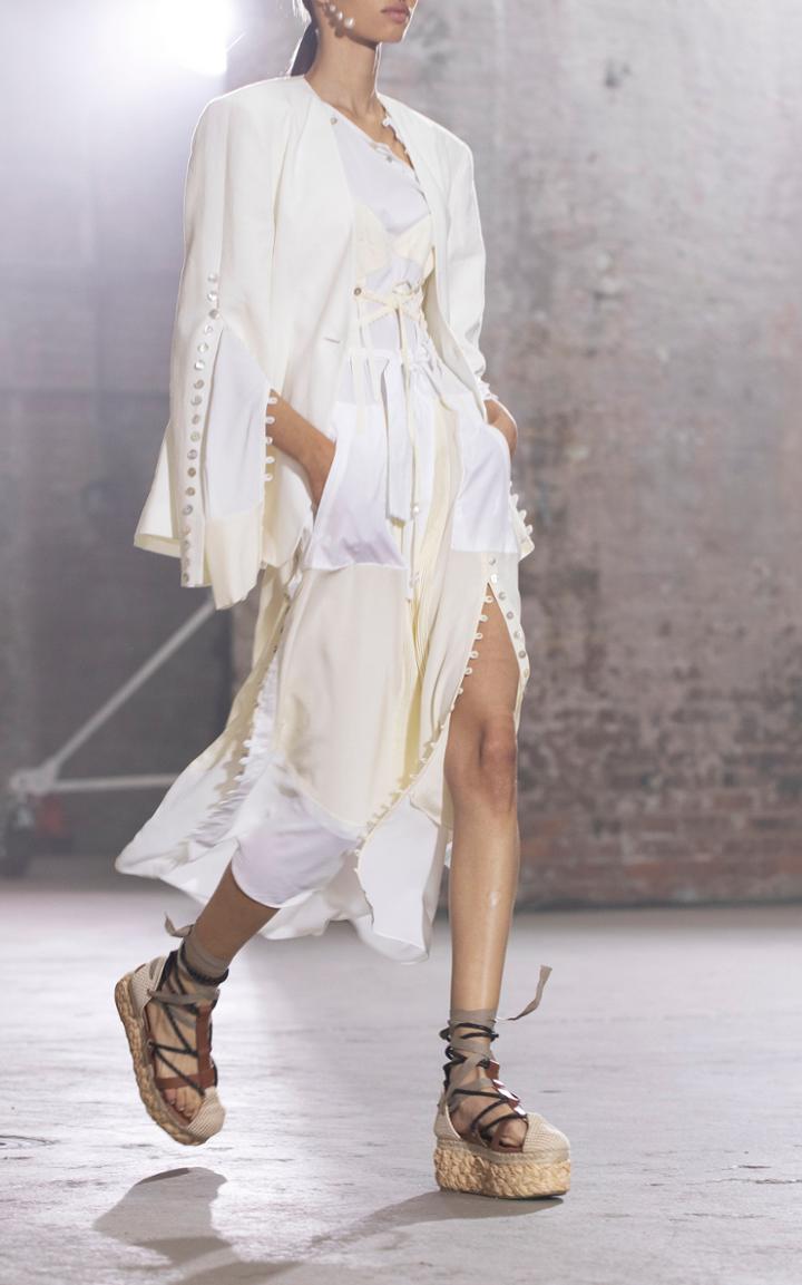 Moda Operandi Altuzarra Fern Linen-blend Button Jacket