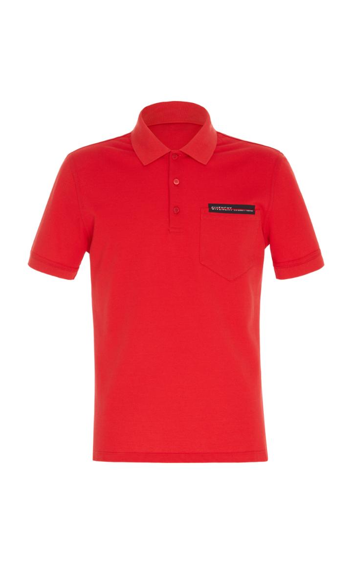 Givenchy Split-logo Cotton Polo Shirt