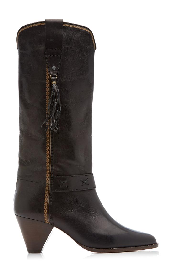 Isabel Marant Dulma Tasseled Leather Knee Boots