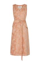 Kimhekim Pearl Button Jacquard Dress
