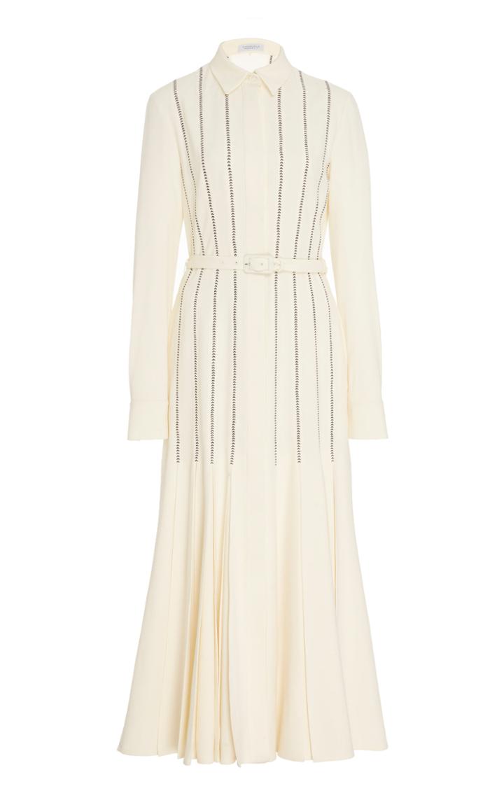 Gabriela Hearst Vanka Wool And Silk Blend Shirt Dress