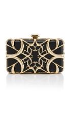 Elie Saab Enameled Monogram Clutch
