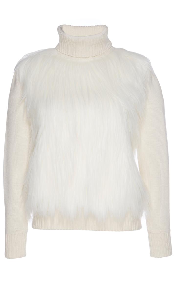 Giuseppe Di Morabito Faux Mongolia Turtleneck Jumper