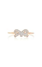 Ginette Ny Tiny Diamond 18k Rose Gold Ring