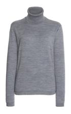 Thom Browne Fitted Cotton-silk Blend Turtleneck Top