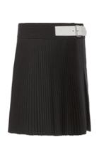 Moda Operandi Helmut Lang Pleated Wool-blend Mini Skirt Size: 0