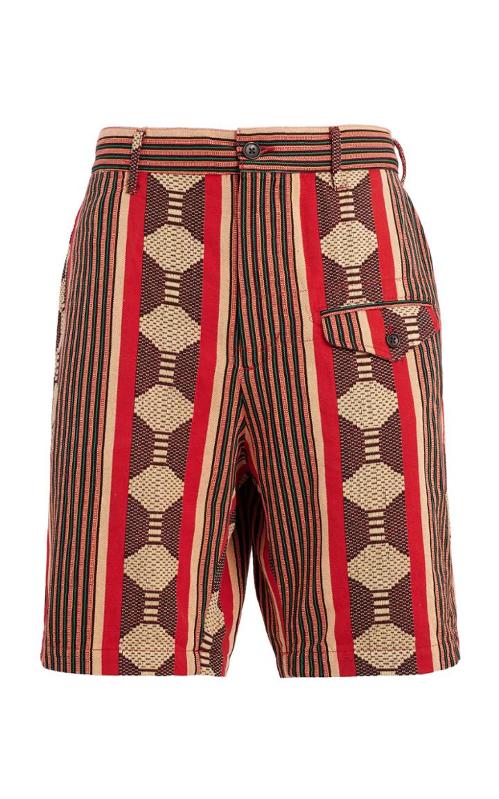 Engineered Garments Ghurka Striped Cotton Jacquard Shorts