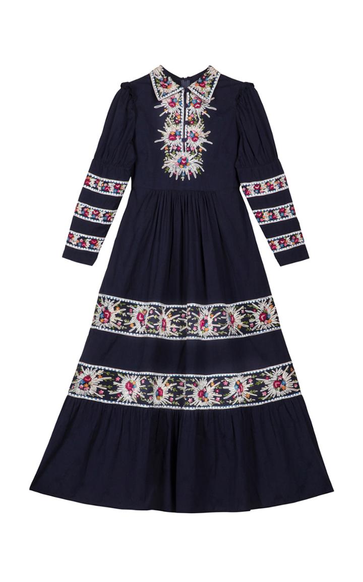 Bytimo Broderie Fleur Maxi Dress