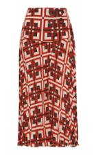 Johanna Ortiz Accidente Geometrico Printed Midi Skirt