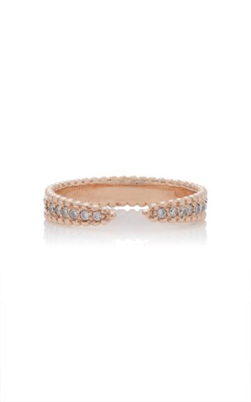 Sophie Ratner 14k Rose Gold Pav-diamond Ring