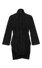 Ellery Black Suede Klimt Button Down Shirt