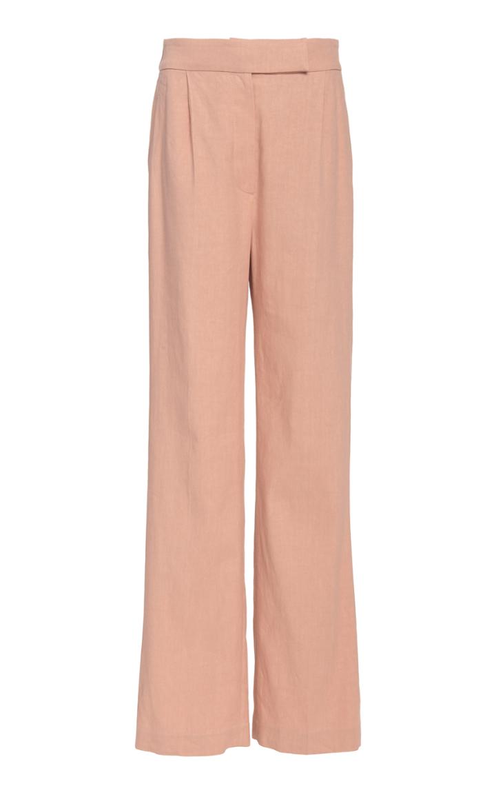 Brunello Cucinelli Linen-blend Straight-leg Pants