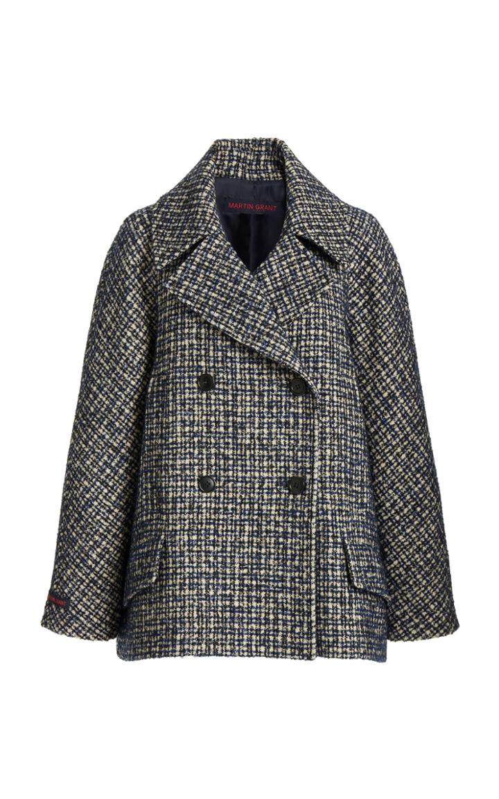 Moda Operandi Martin Grant Wool-tweed Double-breasted Jacket