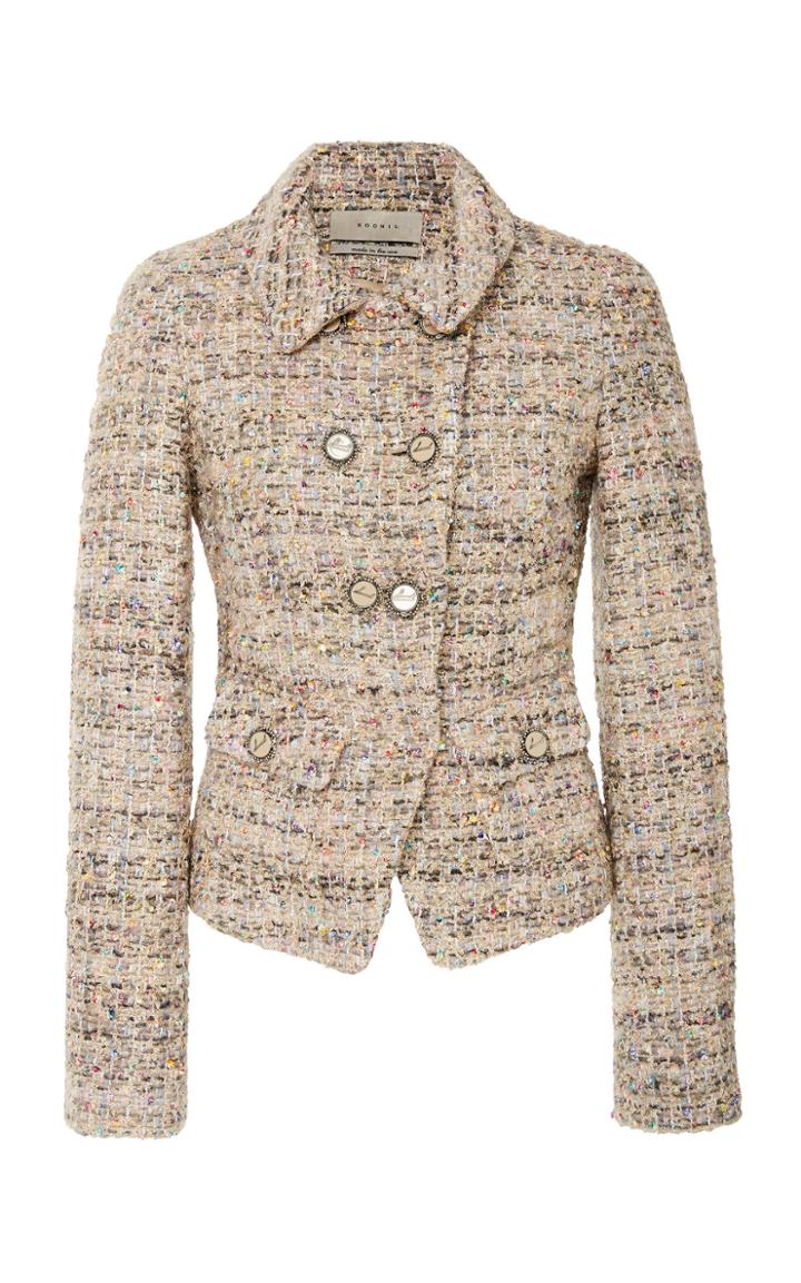 Soonil Double-breasted Tweed Jacket