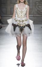 Fausto Puglisi Embellished Tulle Skirt Dress
