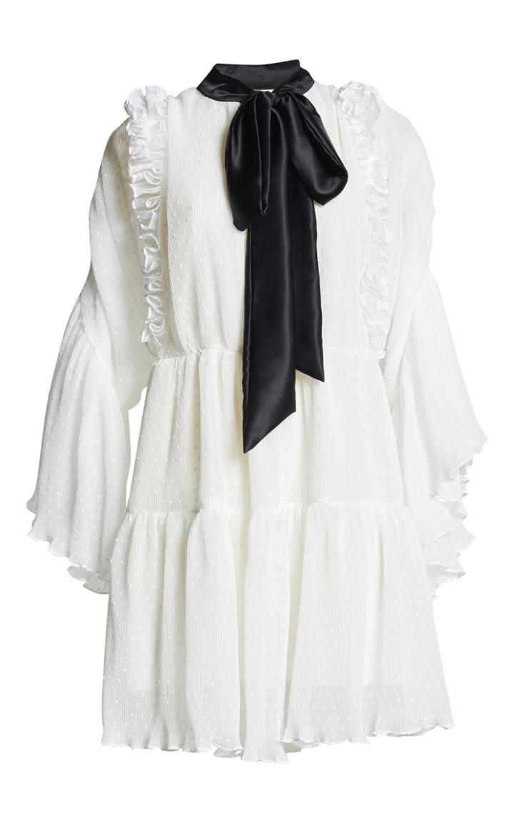 Romance Was Born Purity Ruffle Dress