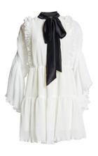 Romance Was Born Purity Ruffle Dress