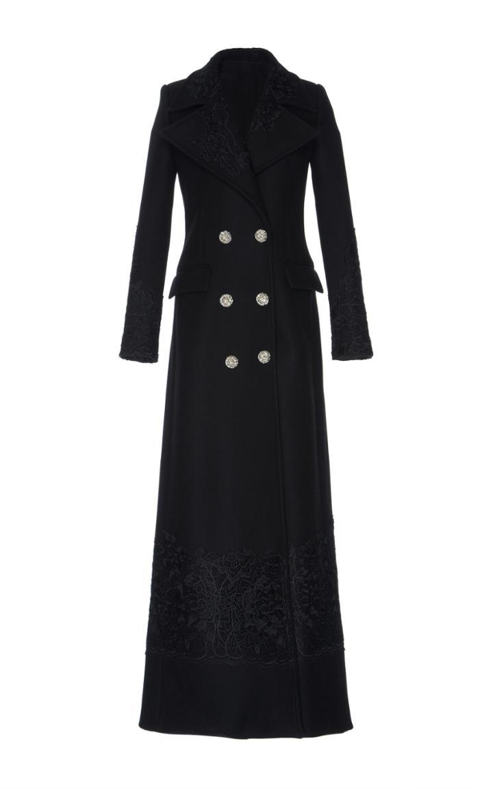 Zuhair Murad Double Breasted Wool Coat