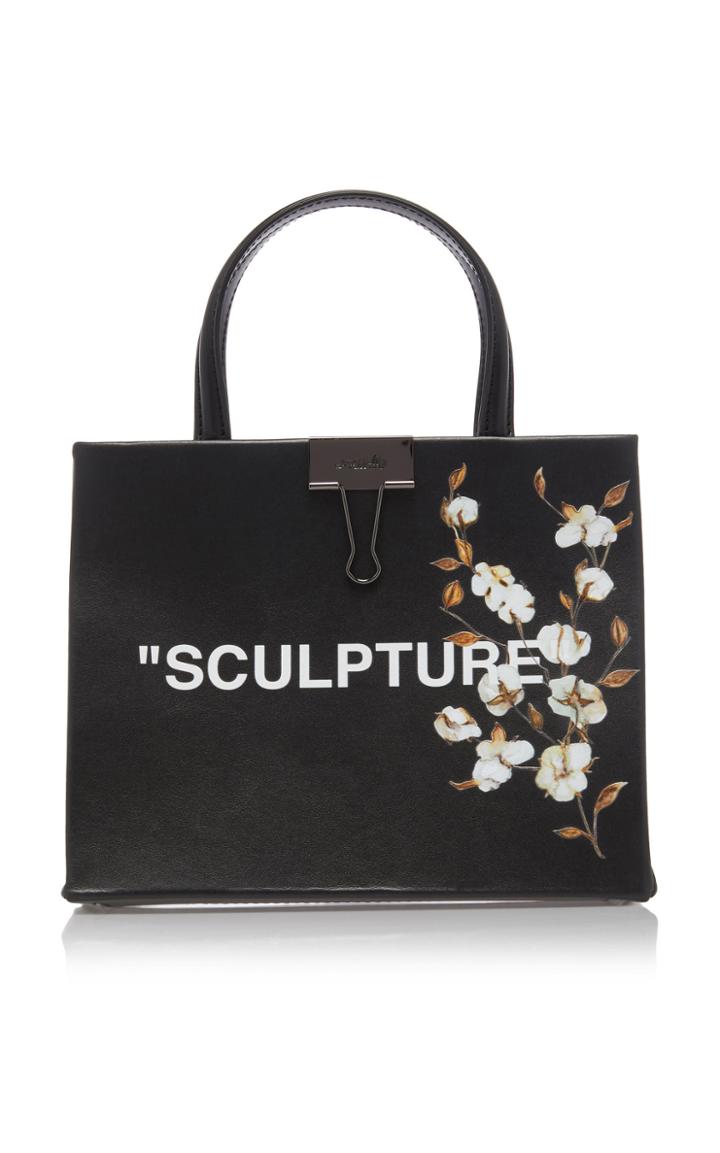 Off-white C/o Virgil Abloh Flower Box Faux Leather Mini Bag